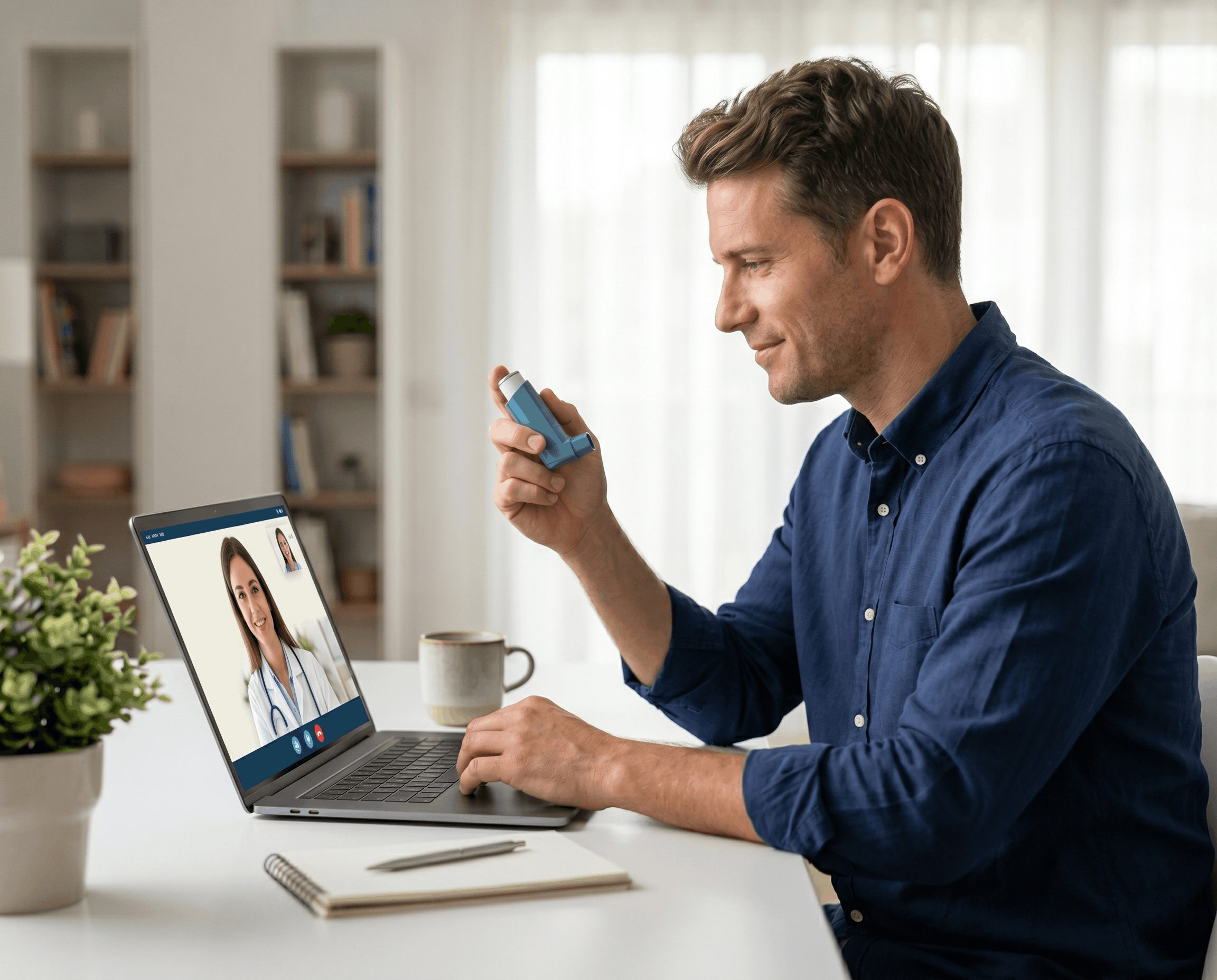 Asma Bronquial y Síntomas: Tratamiento y Recetas Online 15 min